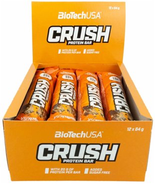 Протеиновый батончик BioTechUSA Crush Bar 1264 г шоколад-арахисовая паста 3358₽
