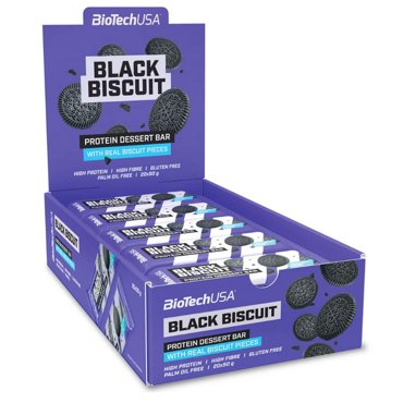 Протеиновый батончик BioTechUSA Protein Dessert Bar 2050 г чёрный бисквит 3158₽