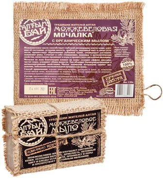 Набор банный Можжевеловый мыломочалка ALT-123 113-85678 1290₽