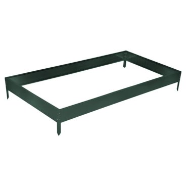 Грядка оцинкованная 195x100x15 см зелёная Greengo 4547₽