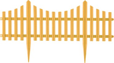 Забор декоративный Гибкий PALISAD 24х300 см желтый 65016 1244₽