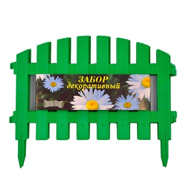 Забор декоративный пластмасса Palisad 2 28х3 м зеленый ЗД02 1340₽