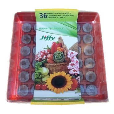 Лоток для рассады Jiffy диаметр 41 мм 36 ячеек 863₽