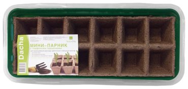 Мини-парник с торфяными горшочками зеленый 589₽