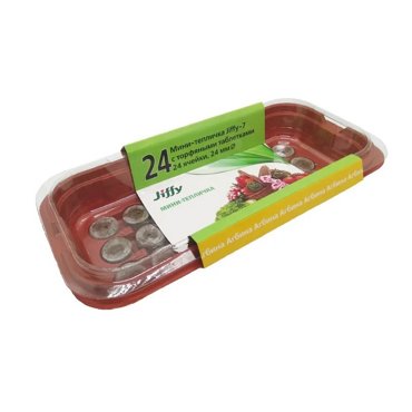 Мини-теплица для растений Jiffy малая 24 ячейки 24 мм 606₽