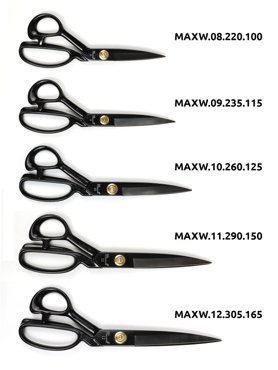 Maxwell Black ножницы портновские 10 260125 цельнометалл ручка силикон 1093₽