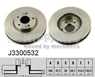 Тормозной диск NIPPARTS J3300532 3598₽