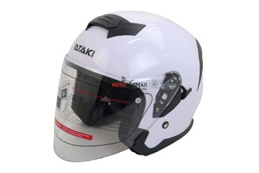 Шлем открытый со стеклом Ataki JK526 Solid черный матовый размер M 4890₽