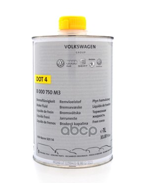 B000750m3_тормозная Жидкость 1l Eu Vag Dot-4 VAG арт B000750M3 2297₽
