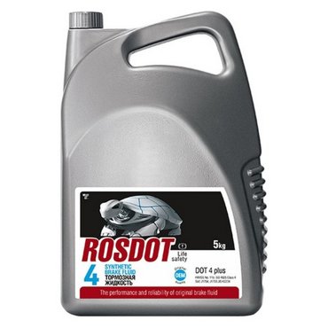 Жидкость тормозн Rosdot Brake FluidDOT 4 5кг 430101Н05 2322₽