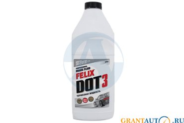 Жидкость тормозная FELIX ДОТ-3 910г 299₽