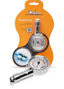 Металлический стрелочный манометр Airline 7 АТМ APR-M-02 504₽