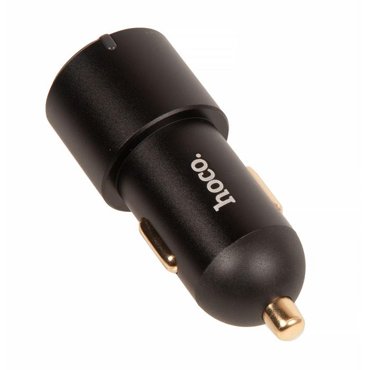 Автомобильная зарядка Hoco NZ6 от прикуривателя 1xUSB-A 2xType-C PD45W черный 1290₽