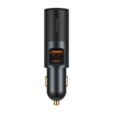 Автомобильное зарядное устройство Baseus Share Together серый CCBT-C0G 4469₽