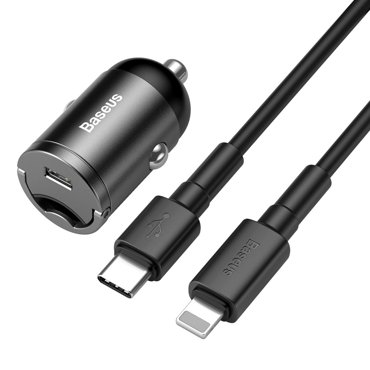 Автомобильное зарядное устройство Baseus Tiny Star Mini PPS Car Charger Suit 30W серый 988₽