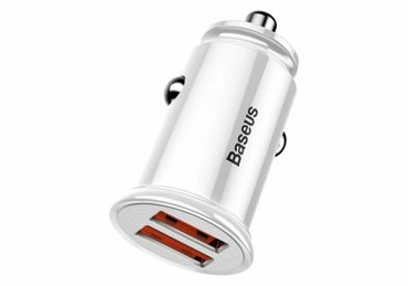 Автомобильное зарядное устройство на 2 USB Baseus Grain Car Charger Dual USB 5V 31A 804₽