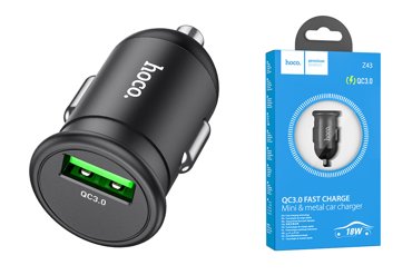 Автомобильное зарядное устройство Z43 Mighty single port QC30 car charger черный 900₽