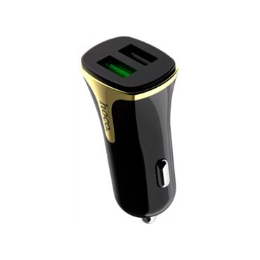 Автомобильный адаптер питания Hoco Z31 Black зарядка 34А QuickCharge QC30-PD 957₽