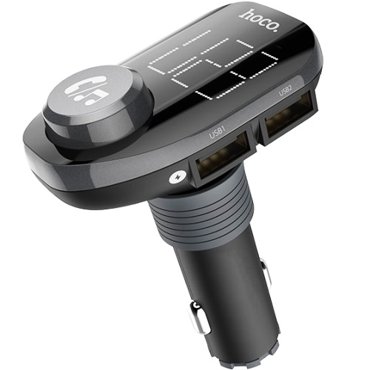 АЗУ Hoco зарядка 21А1A Bluetooth и MP3-плеер через FM-трансмиттер черный E45 Black 1310₽