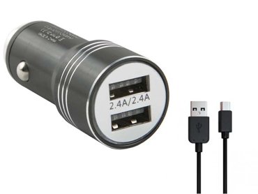 Зарядное устройство Red Line AC-5A Tech 2xUSB 24А кабель USB MicroUSB Black УТ000028596 468₽