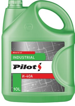 Масло индустриальное PILOTS И-40А 10л 1600₽