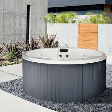 Мини-бассейн Gruppo Treese Male 210x210x95см гм нагреватель 2kw фильтр картридж хромо-я панель цвет серый акрил белый 1350510₽