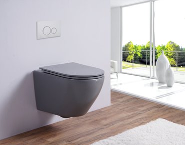 Подвесной унитаз Esbano Azalea Matt Grey с микролифтом 18488₽