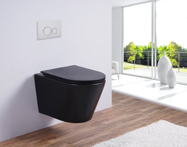 Подвесной унитаз Esbano Clavel Matt Black с микролифтом 15300₽