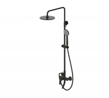 Душевая система Bravat Rhein F6429564BW-A-ENG черная со смесителем 20460₽