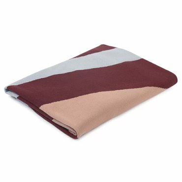 Плед из хлопка с геометрическим рисунком Elan Stripe Addison 12400₽