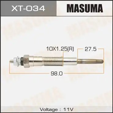 Свеча накаливания MASUMA XT-034 486₽