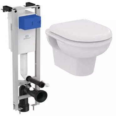 Комплект инсталляция с унитазом Ideal Standard ExactoProsys Eco Frame M X022601 безободковый белый 35999₽