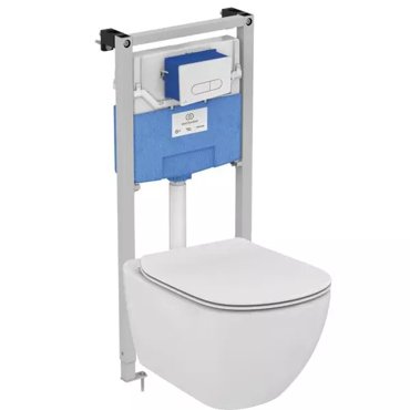 Комплект инсталляция с унитазом крышкой и кнопкой смыва Ideal Standard Prosys Tesi P386801 белый 65999₽