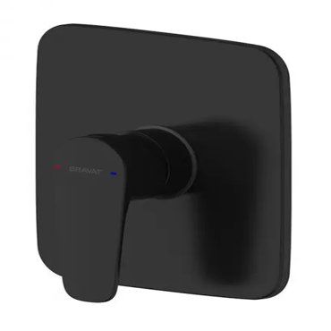 PB8173218BW-ENG Внешняя часть смесителя Bravat Source Black 1-функц черный Source Bravat PB8173218BW-ENG 3970₽