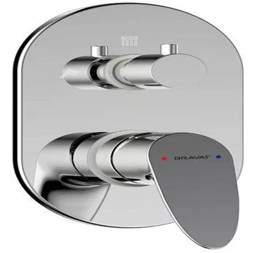 Внешняя часть смесителя Bravat Drop P69190C-RUS хром 2200₽