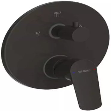 Внешняя часть смесителя Bravat Rhein PB8429564BW-3-ENG чёрный матовый 5020₽