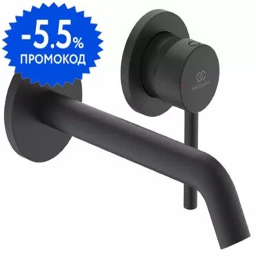 Внешняя часть смесителя Ideal Standard Ceraline A6938XG чёрный матовый 27037₽