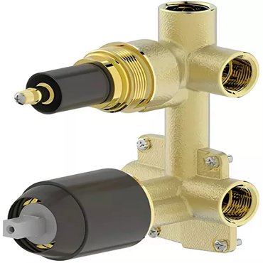 Внутренняя часть смесителя Bravat Built-in D982BW-B-ENG чёрный матовый 15500₽