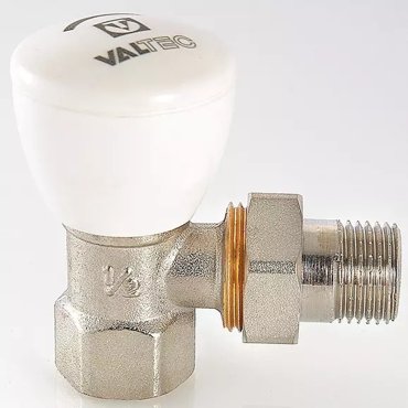 Клапан радиаторный Valtec VT007N04 12-12 угловой ВР-НР американка никель 729₽