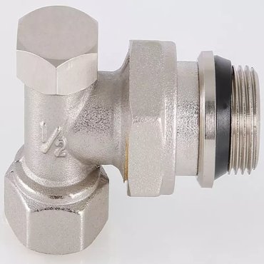 Клапан радиаторный Valtec VT019NR04 12-12 угловойс доп уплотнением ВР-НР американка никель 599₽