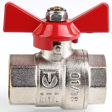 Кран шаровой магистральный Valtec Base VT217N04 12-12 ВР-ВР никель 439₽