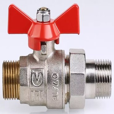 Кран шаровой магистральный Valtec Base VT226N05 34-34 НР-НР американка никель 1039₽