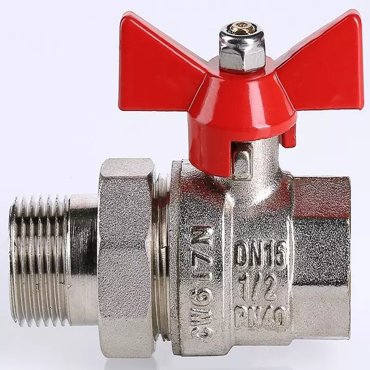 Кран шаровой магистральный Valtec Base VT227N04 12-12 ВР-НР американка никель 555₽