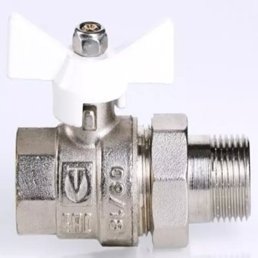 Кран шаровой магистральный Valtec Base VT227NW05 34-34 ВР-НР американка никель 889₽