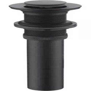 Донный клапан для раковины Bravat P6443BW-ENG с механизмом Клик-Клак чёрный 1920₽
