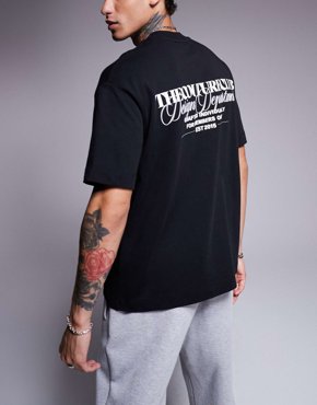 Футболка Couture Club с графическим принтом design department на спине черного цвета 16890₽