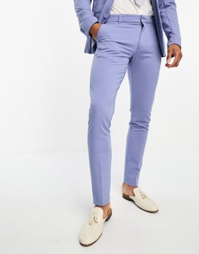 Голубые суперузкие брюки New Look костюм 1 3390₽