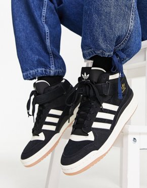 Черные кроссовки средней высоты adidas Originals Forum 84 17990₽