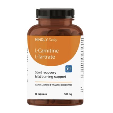 MINDLY L-карнитин L-тартрат капсулы 60 шт 2390₽
