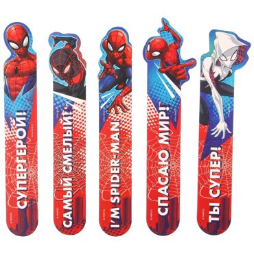Закладки для книг фигурные из картона 5 шт MARVEL 120₽